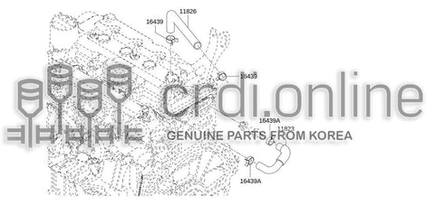 HOSE ASSY-BLOWBY 11826-ED00A 11826ED00A 11826 ED00A