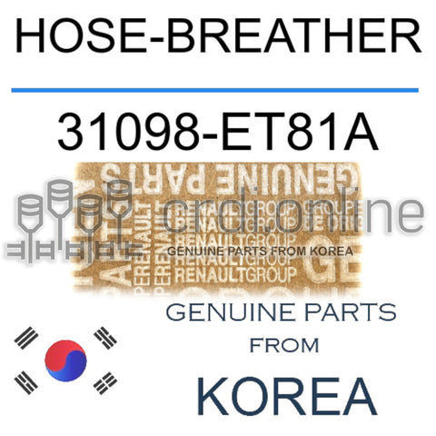 HOSE-BREATHER [ORIGINAL] 31098-ET81A 31098ET81A 31098 ET81A