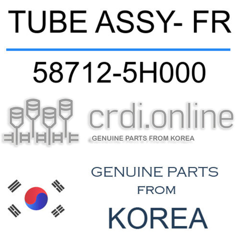 TUBE ASSY- FR [ORIGINAL] 58712-5H000 587125H000 58712 5H000