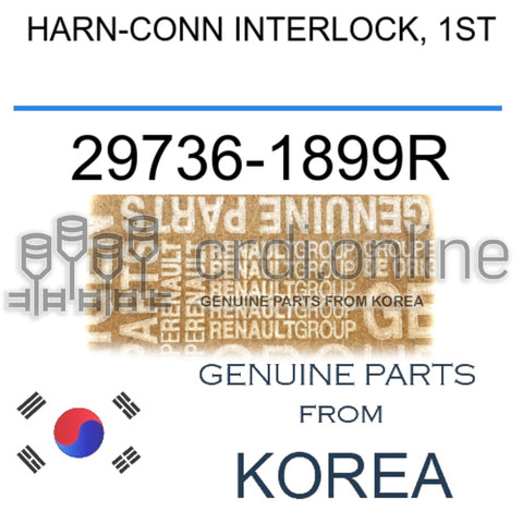HARN-CONN INTERLOCK, 1ST [ORIGINAL] 29736-1899R 297361899R 29736 1899R