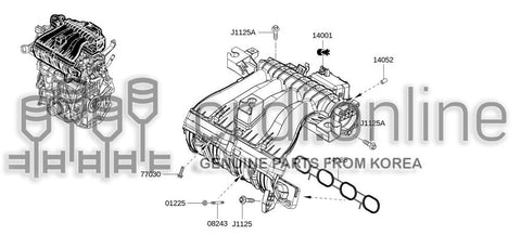 MANIFOLD ASSY-INTAKE 14001-3578R 140013578R 14001 3578R