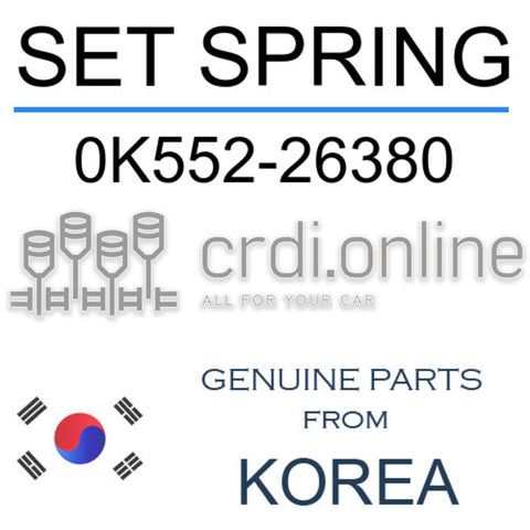 SET SPRING [ORIGINAL] 0K552-26380 0K55226380 0K552 26380