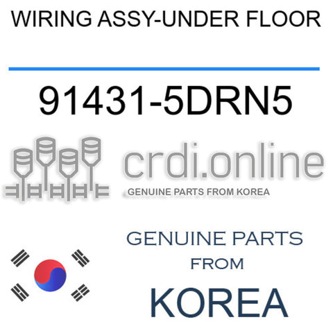 WIRING ASSY-UNDER FLOOR [ORIGINAL] 91431-5DRN5 914315DRN5 91431 5DRN5