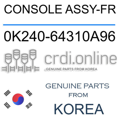 CONSOLE ASSY-FR [ORIGINAL] 0K240-64310A96 0K24064310A96 0K240 64310A96