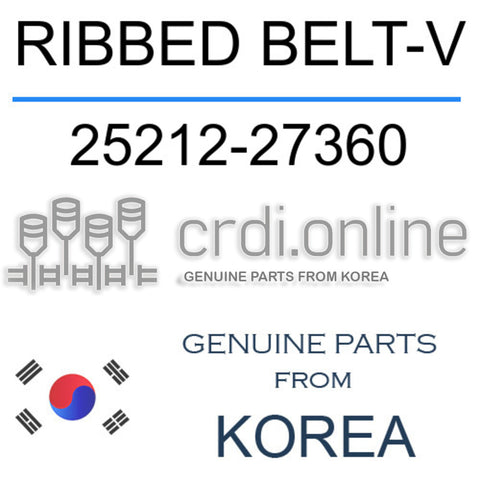 RIBBED BELT-V [ORIGINAL] 25212-27360 2521227360 25212 27360