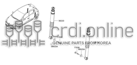 ABSORBER ASSY-SHOCKREAR 56210-9815R 562109815R 56210 9815R