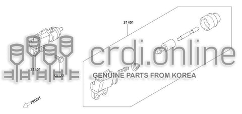 CYLINDER ASSY-CLUTCH OPERATING 31401-52000 3140152000 31401 52000