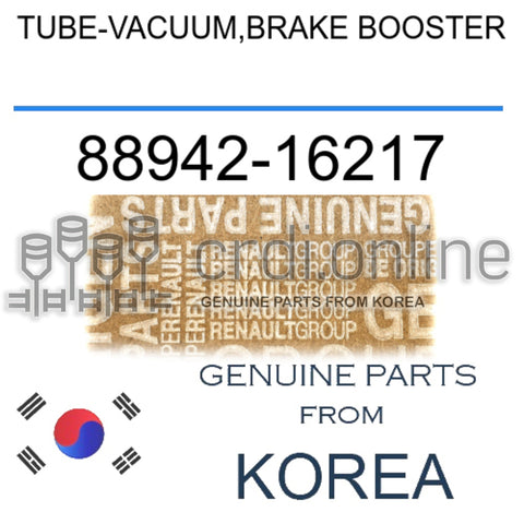 TUBE-VACUUM,BRAKE BOOSTER [ORIGINAL] 88942-16217 8894216217 88942 16217