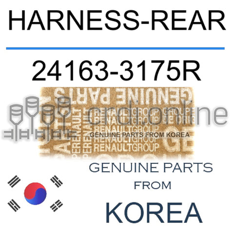 HARNESS-REAR [ORIGINAL] 24163-3175R 241633175R 24163 3175R