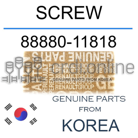 SCREW [ORIGINAL] 88880-11818 8888011818 88880 11818