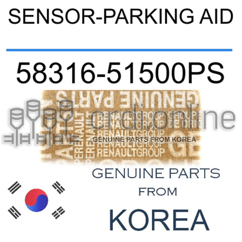 SENSOR-PARKING AID [ORIGINAL] 58316-51500PS 5831651500PS 58316 51500PS