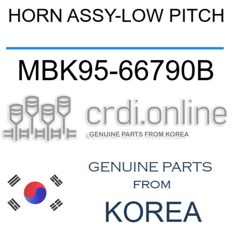 HORN ASSY-LOW PITCH [ORIGINAL] MBK95-66790B MBK9566790B MBK95 66790B