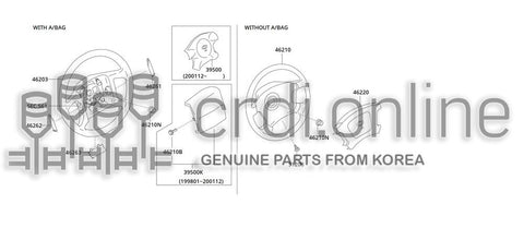 LID-STEERINGLOWER [ORIGINAL] 46263-51700BK 4626351700BK 46263 51700BK