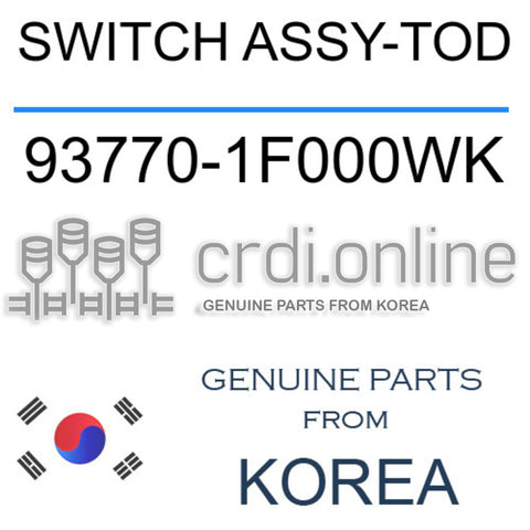 SWITCH ASSY-TOD [ORIGINAL] 93770-1F000WK 937701F000WK 93770 1F000WK