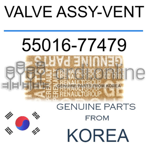 VALVE ASSY-VENT [ORIGINAL] 55016-77479 5501677479 55016 77479