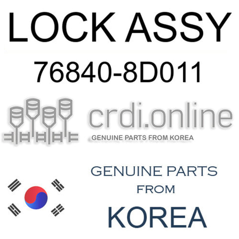 LOCK ASSY [ORIGINAL] 76840-8D011 768408D011 76840 8D011