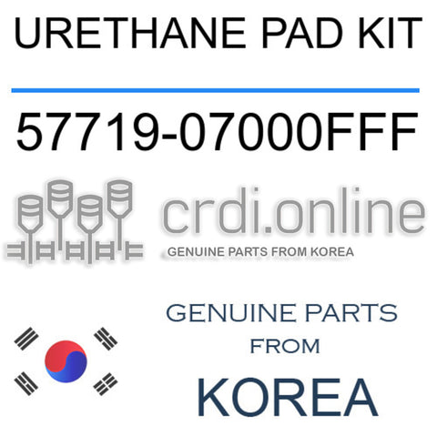 URETHANE PAD KIT 57719-07000FFF 5771907000FFF 57719 07000FFF
