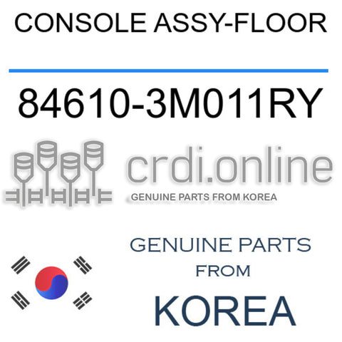 CONSOLE ASSY-FLOOR [ORIGINAL] 84610-3M011RY 846103M011RY 84610 3M011RY