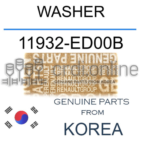 WASHER [ORIGINAL] 11932-ED00B 11932ED00B 11932 ED00B
