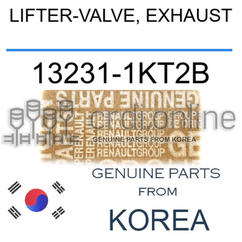 LIFTER-VALVE, EXHAUST [ORIGINAL] 13231-1KT2B 132311KT2B 13231 1KT2B