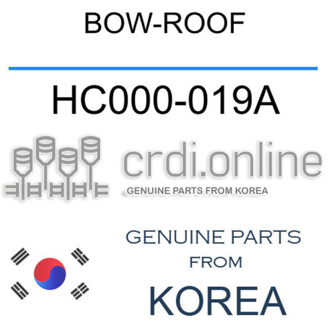BOW-ROOF HC000-019A HC000019A HC000 019A