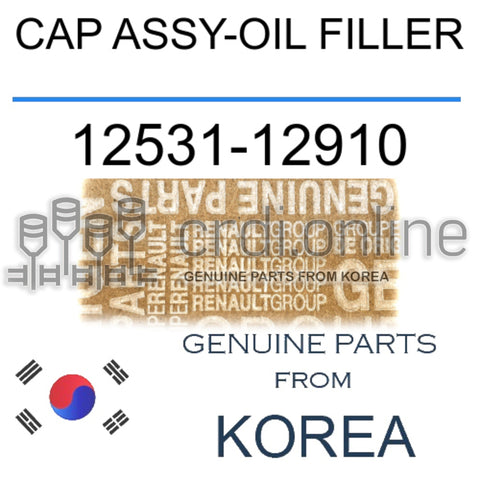 CAP ASSY-OIL FILLER [ORIGINAL] 12531-12910 1253112910 12531 12910