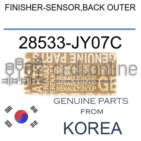 FINISHER-SENSOR,BACK OUTER [ORIGINAL] 28533-JY07C 28533JY07C 28533 JY07C