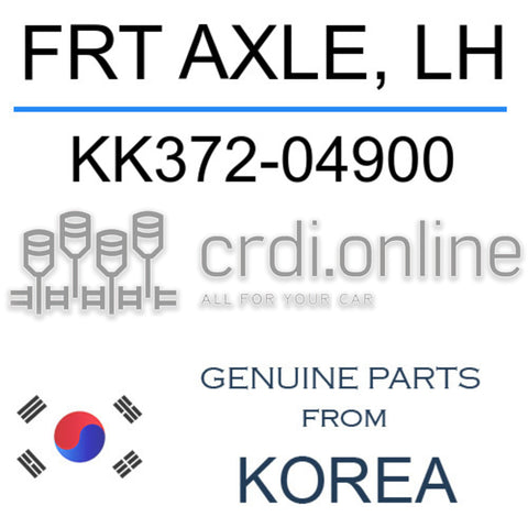 FRT AXLE, LH [ORIGINAL] KK372-04900 KK37204900 KK372 04900