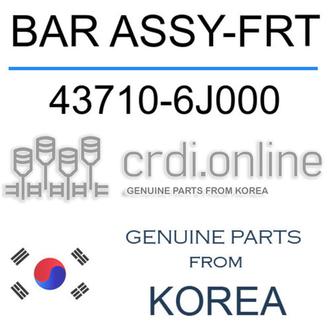 BAR ASSY-FRT [ORIGINAL] 43710-6J000 437106J000 43710 6J000