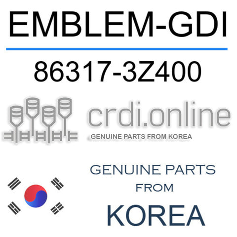 EMBLEM-GDI [ORIGINAL] 86317-3Z400 863173Z400 86317 3Z400