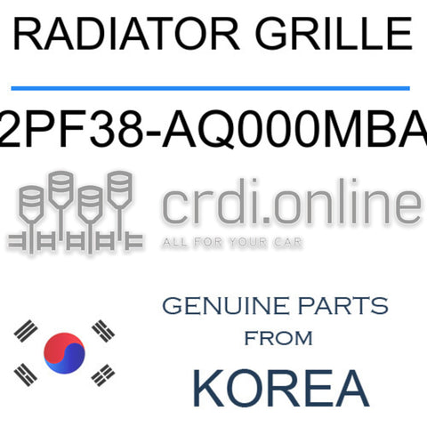RADIATOR GRILLE [ORIGINAL] 2PF38-AQ000MBA 2PF38AQ000MBA 2PF38 AQ000MBA