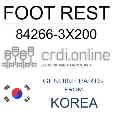 FOOT REST [ORIGINAL] 84266-3X200 842663X200 84266 3X200