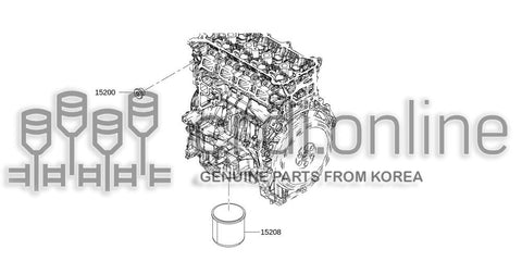 ELEMENT ASSY-OIL FILTER 15208-9F60A 152089F60A 15208 9F60A