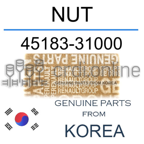 NUT [ORIGINAL] 45183-31000 4518331000 45183 31000