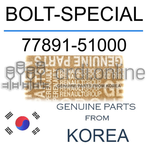 BOLT-SPECIAL [ORIGINAL] 77891-51000 7789151000 77891 51000