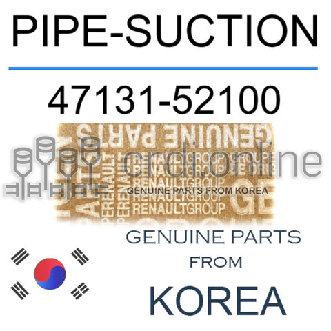 PIPE-SUCTION [ORIGINAL] 47131-52100 4713152100 47131 52100