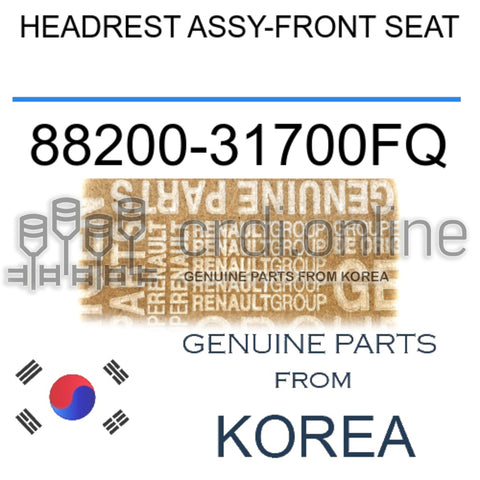 HEADREST ASSY-FRONT SEAT [ORIGINAL] 88200-31700FQ 8820031700FQ 88200 31700FQ