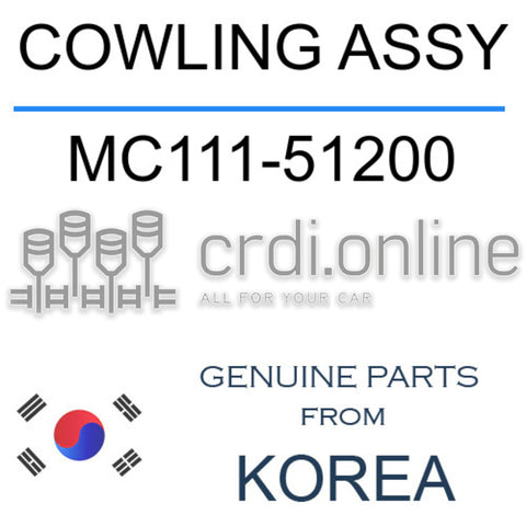 COWLING ASSY [ORIGINAL] MC111-51200 MC11151200 MC111 51200