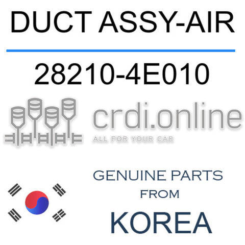 DUCT ASSY-AIR [ORIGINAL] 28210-4E010 282104E010 28210 4E010