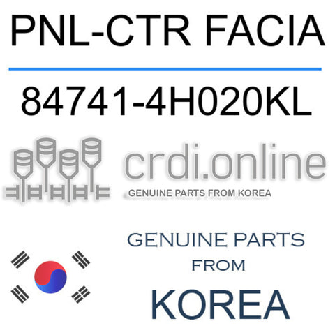 PNL-CTR FACIA [ORIGINAL] 84741-4H020KL 847414H020KL 84741 4H020KL