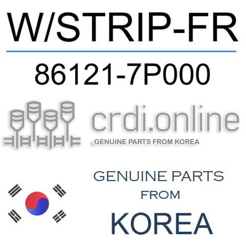 W/STRIP-FR [ORIGINAL] 86121-7P000 861217P000 86121 7P000