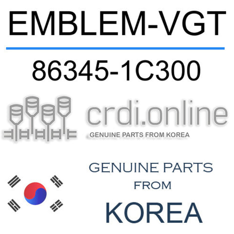 EMBLEM-VGT [ORIGINAL] 86345-1C300 863451C300 86345 1C300