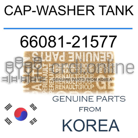 CAP-WASHER TANK [ORIGINAL] 66081-21577 6608121577 66081 21577