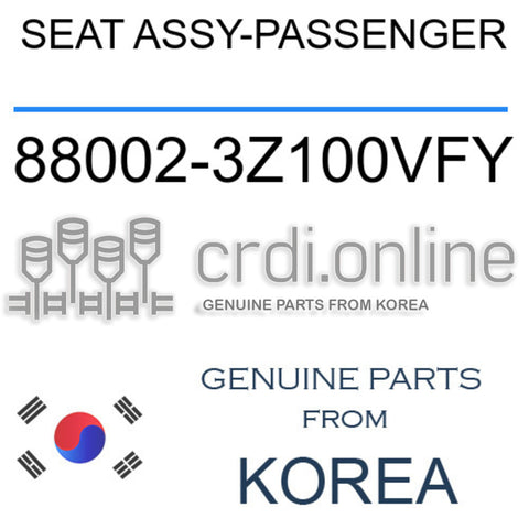 SEAT ASSY-PASSENGER [ORIGINAL] 88002-3Z100VFY 880023Z100VFY 88002 3Z100VFY