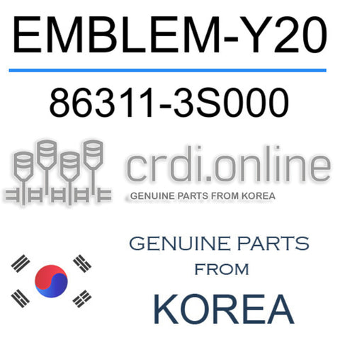 EMBLEM-Y20 [ORIGINAL] 86311-3S000 863113S000 86311 3S000