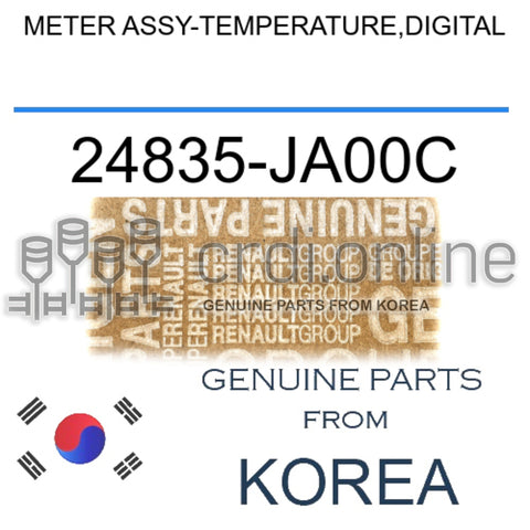 METER ASSY-TEMPERATURE,DIGITAL [ORIGINAL] 24835-JA00C 24835JA00C 24835 JA00C