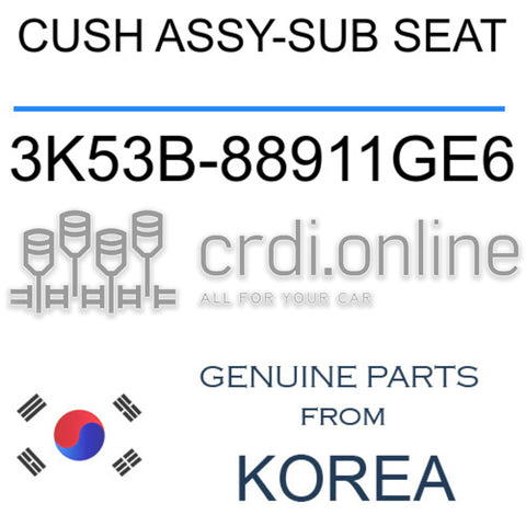 CUSH ASSY-SUB SEAT [ORIGINAL] 3K53B-88911GE6 3K53B88911GE6 3K53B 88911GE6