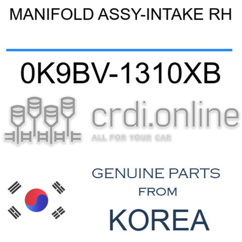 MANIFOLD ASSY-INTAKE RH [ORIGINAL] 0K9BV-1310XB 0K9BV1310XB 0K9BV 1310XB