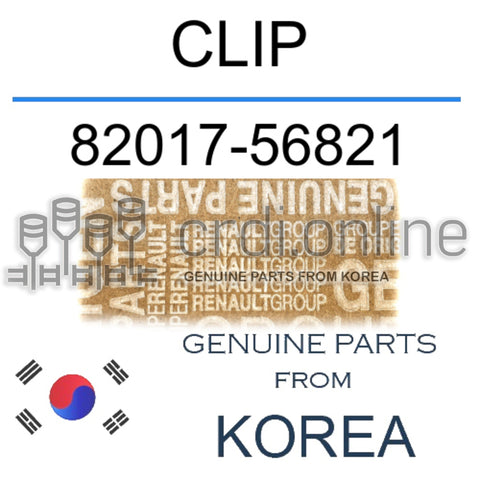 CLIP [ORIGINAL] 82017-56821 8201756821 82017 56821