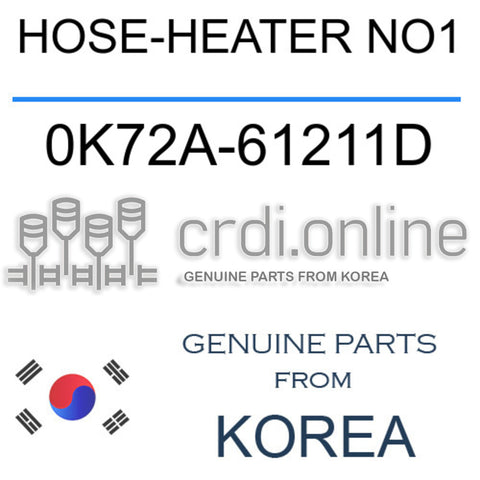 HOSE-HEATER NO1 [ORIGINAL] 0K72A-61211D 0K72A61211D 0K72A 61211D